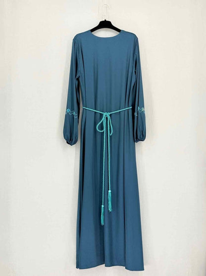 Pre-loved NASS Teal Size Small Long Dress at Reems Closet