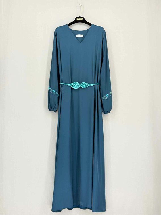 Pre-loved NASS Teal Size Small Long Dress at Reems Closet