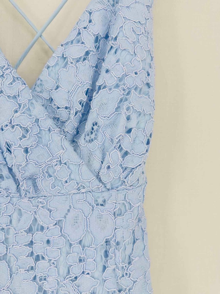 Pre - loved NBD Lace Blue Size Small Short Dress at Reems Closet