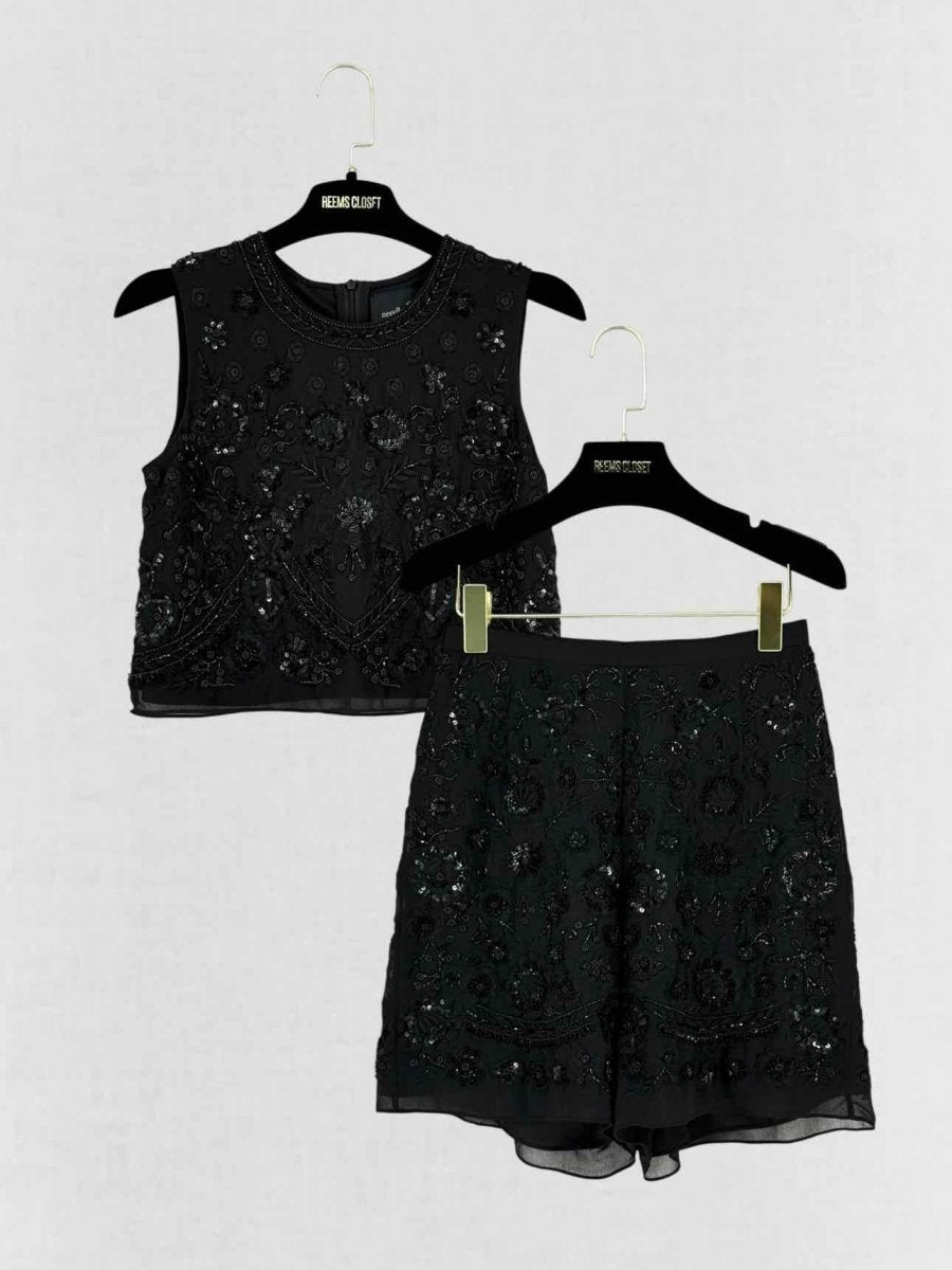Pre - loved NEEDLE & THREAD Black Size US 0 Outfit Set at Reems Closet