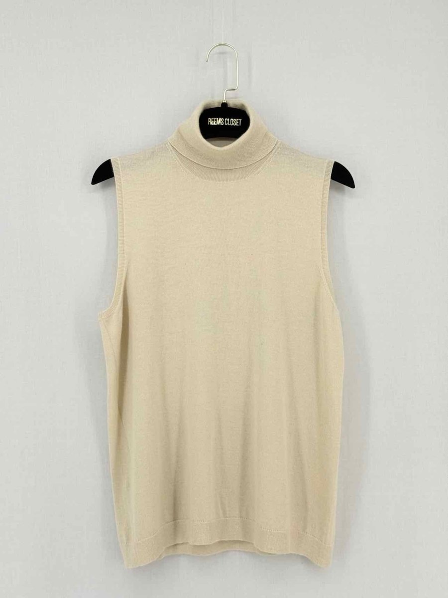 Pre - loved NEIMAN MARCUS Beige Size Medium Top at Reems Closet