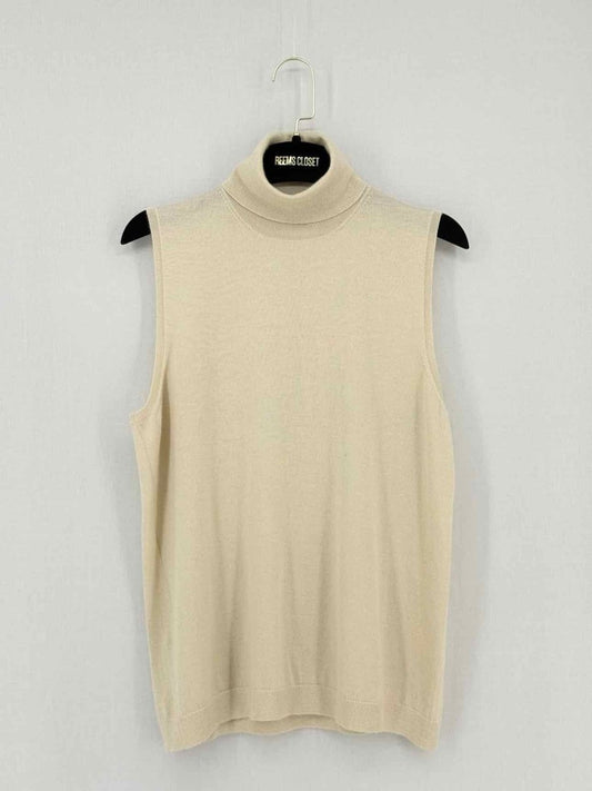 Pre - loved NEIMAN MARCUS Beige Size Medium Top at Reems Closet