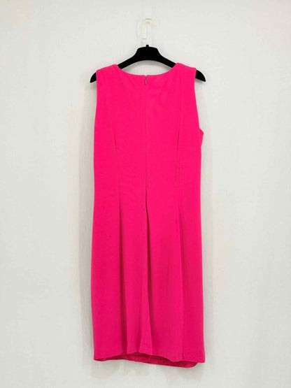Pre - loved NEIMAN MARCUS Pink Size US 12 Knee Length Dress at Reems Closet