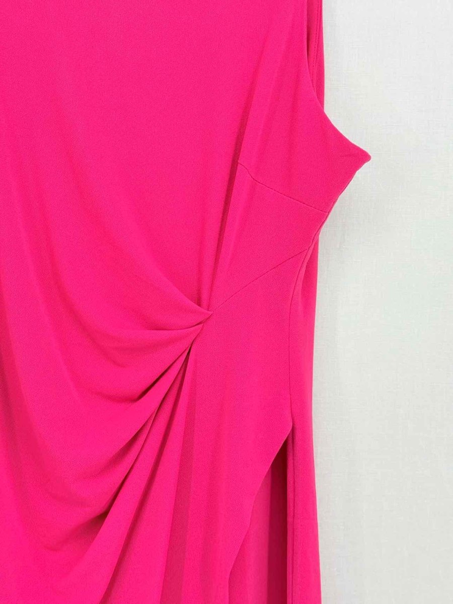 Pre - loved NEIMAN MARCUS Pink Size US 12 Knee Length Dress at Reems Closet