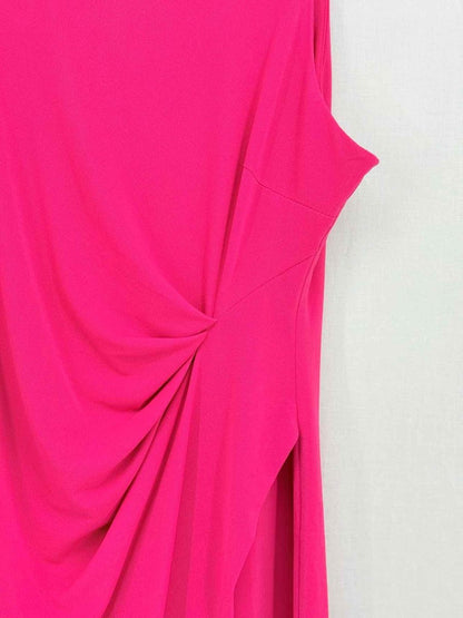 Pre - loved NEIMAN MARCUS Pink Size US 12 Knee Length Dress at Reems Closet
