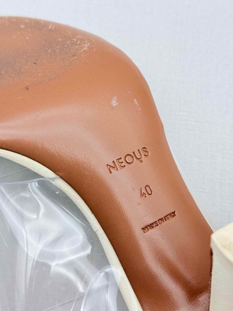 Pre-loved NEOUS Cream Size EU 40 Mules at Reems Closet