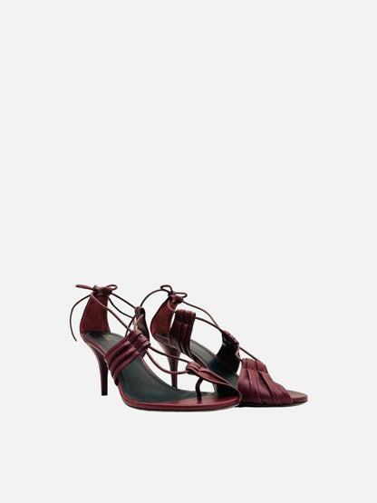 Pre - loved NEOUS Giena Burgundy Heeled Sandals 41 at Reems Closet