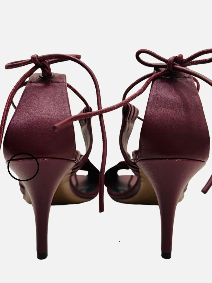 Pre - loved NEOUS Giena Burgundy Heeled Sandals 41 at Reems Closet