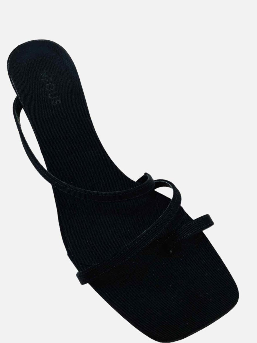 Pre - loved NEOUS Strappy Black Size EU 39 Mules at Reems Closet