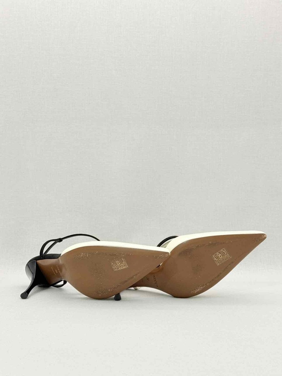 Pre - loved NEOUS Tangra Cream & Black Size EU 38 Slingbacks at Reems Closet