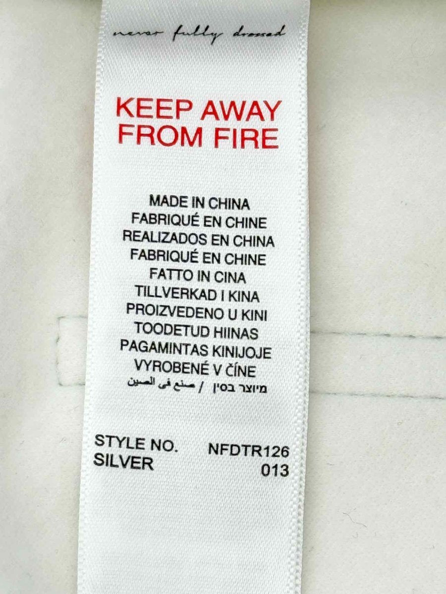 Pre - loved NEVER FULLY DRESSED Metallic Silver Size US 6 Pants at Reems Closet