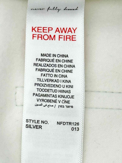 Pre - loved NEVER FULLY DRESSED Metallic Silver Size US 6 Pants at Reems Closet