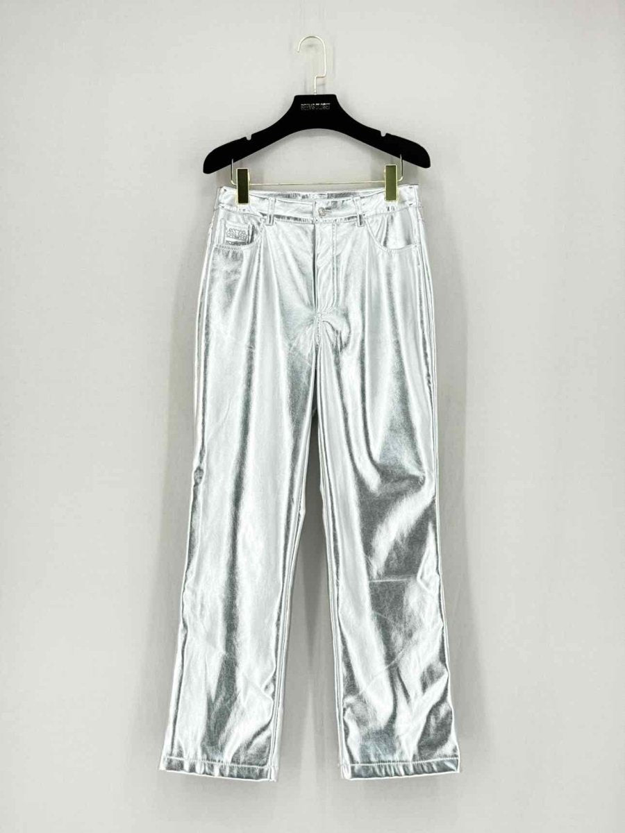 Pre - loved NEVER FULLY DRESSED Metallic Silver Size US 6 Pants at Reems Closet