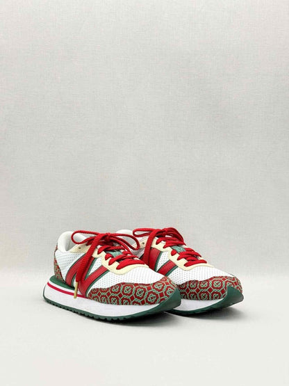 Pre-loved NEW BALANCE 237 White, Red & Green Size EU 38 Sneakers at Reems Closet