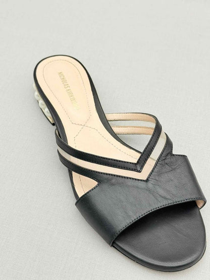 Pre - loved NICHOLAS KIRKWOOD Black Size EU 36 Slides at Reems Closet