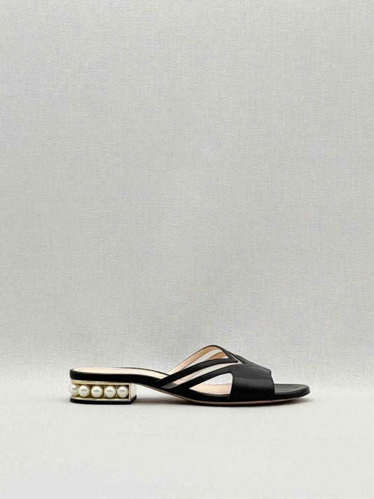 Pre - loved NICHOLAS KIRKWOOD Black Size EU 36 Slides at Reems Closet