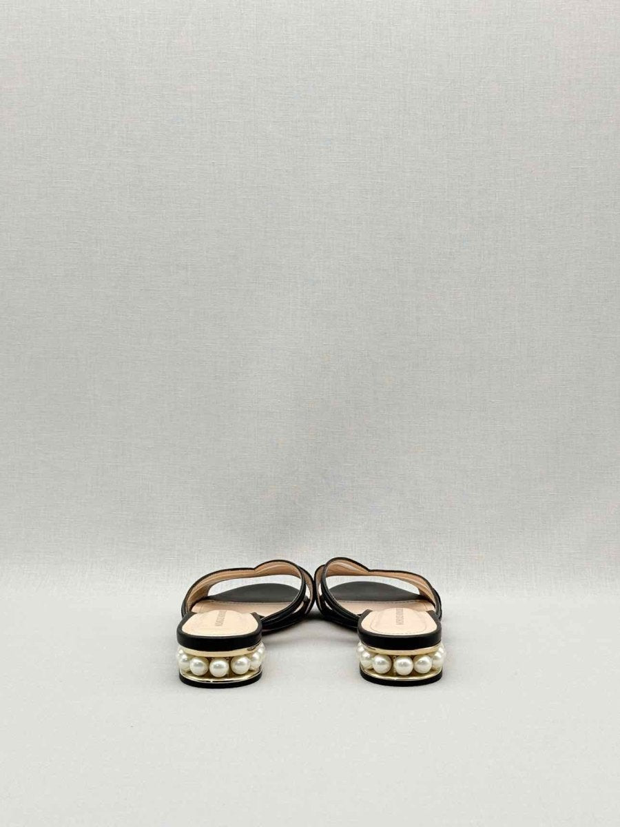 Pre - loved NICHOLAS KIRKWOOD Black Size EU 36 Slides at Reems Closet