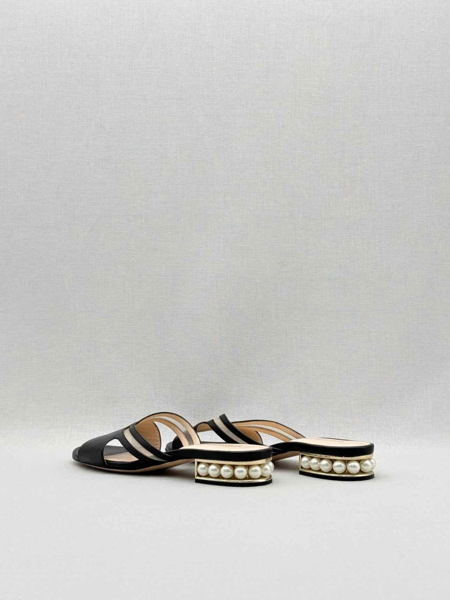 Pre - loved NICHOLAS KIRKWOOD Black Size EU 36 Slides at Reems Closet