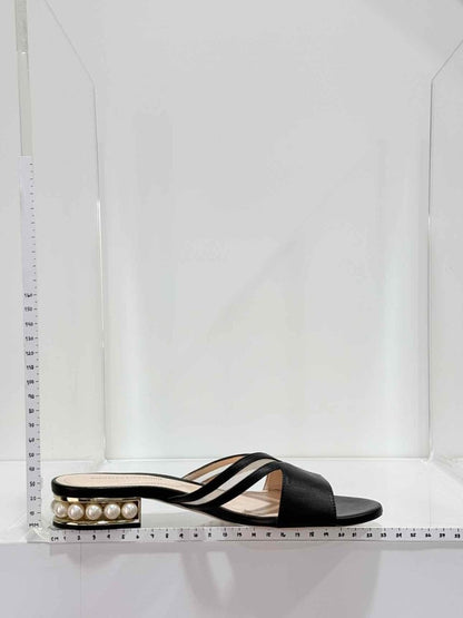 Pre - loved NICHOLAS KIRKWOOD Black Size EU 36 Slides at Reems Closet