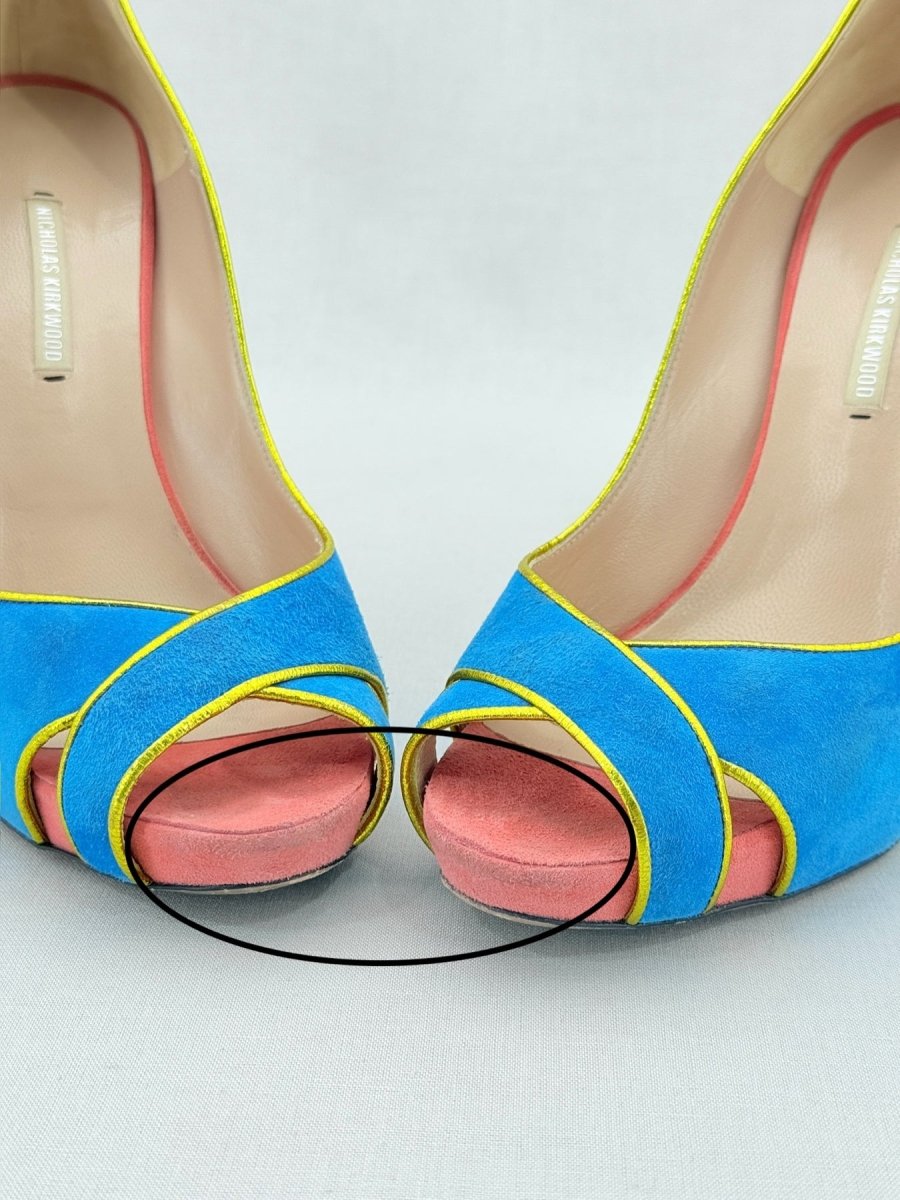 Pre - loved NICHOLAS KIRKWOOD Blue Size EU 40 Pumps at Reems Closet