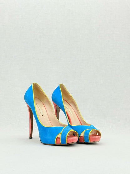 Pre - loved NICHOLAS KIRKWOOD Blue Size EU 40 Pumps at Reems Closet