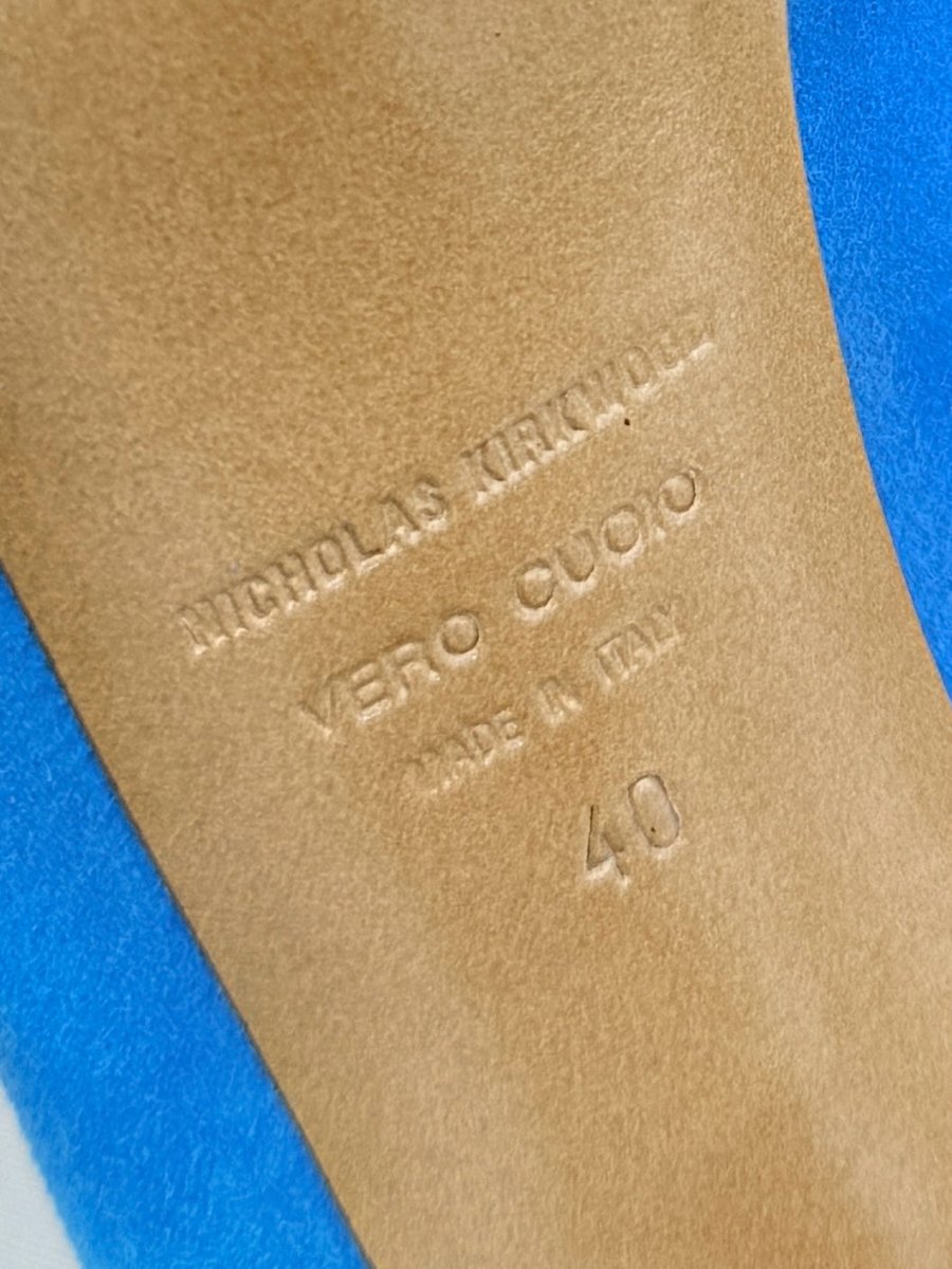 Pre - loved NICHOLAS KIRKWOOD Blue Size EU 40 Pumps at Reems Closet