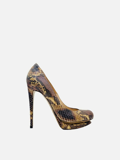 Pre - loved NICHOLAS KIRKWOOD Brown Multicolor Pumps at Reems Closet