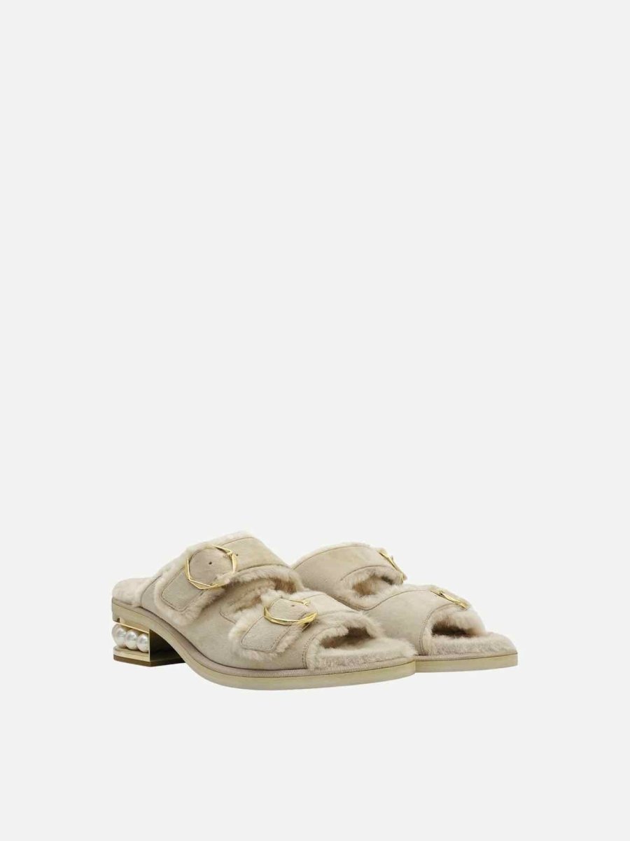 Pre - loved NICHOLAS KIRKWOOD Cream Sandals 41 at Reems Closet