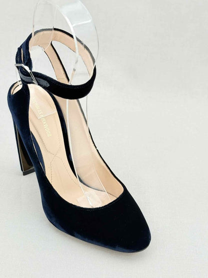 Pre - loved NICHOLAS KIRKWOOD Lola Navy Blue Size EU 38.5 Pumps at Reems Closet