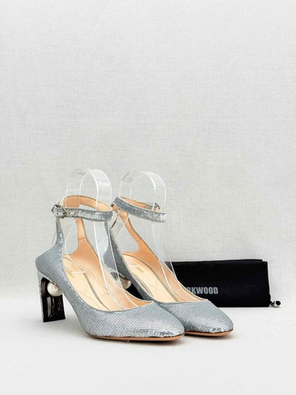 Pre - loved NICHOLAS KIRKWOOD Silver Size EU 40 Heeled Shoes at Reems Closet