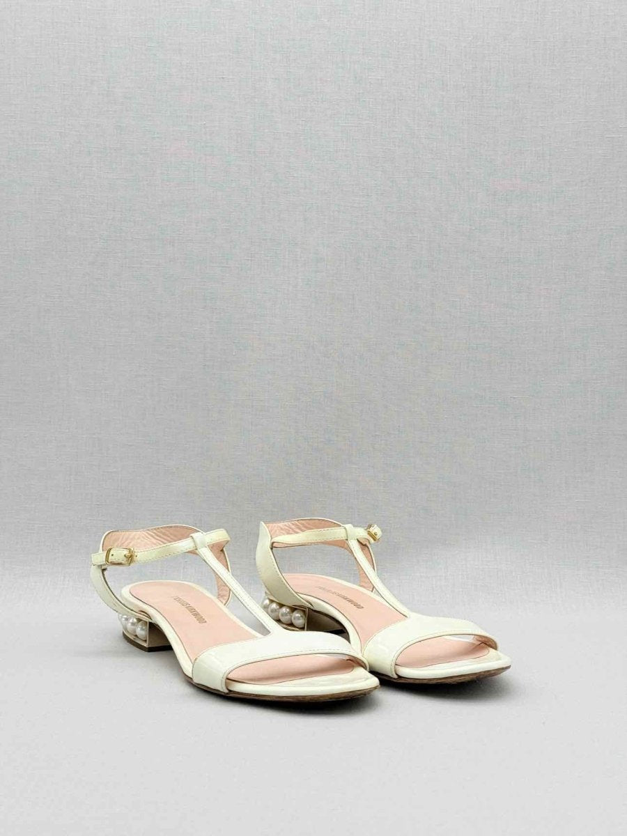 Pre - loved NICHOLAS KIRKWOOD White Size EU 36 Heeled Sandals at Reems Closet