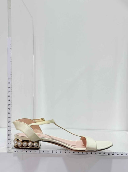 Pre - loved NICHOLAS KIRKWOOD White Size EU 36 Heeled Sandals at Reems Closet