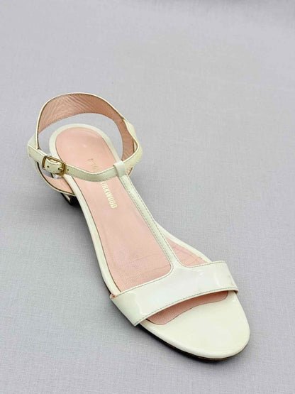 Pre - loved NICHOLAS KIRKWOOD White Size EU 36 Heeled Sandals at Reems Closet