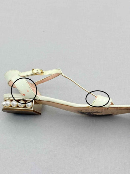 Pre - loved NICHOLAS KIRKWOOD White Size EU 36 Heeled Sandals at Reems Closet