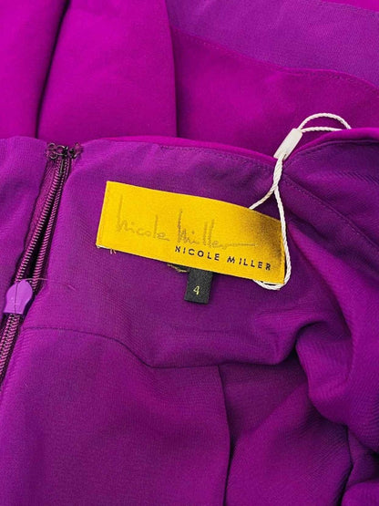 Pre - loved NICOLE MILLER Purple Top at Reems Closet