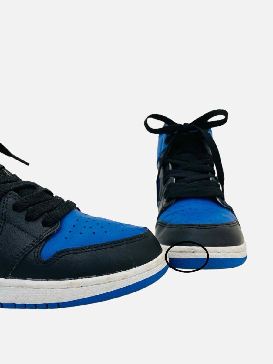 Pre - loved NIKE Jordan 1 Blue & Black Sneakers 38.5 at Reems Closet