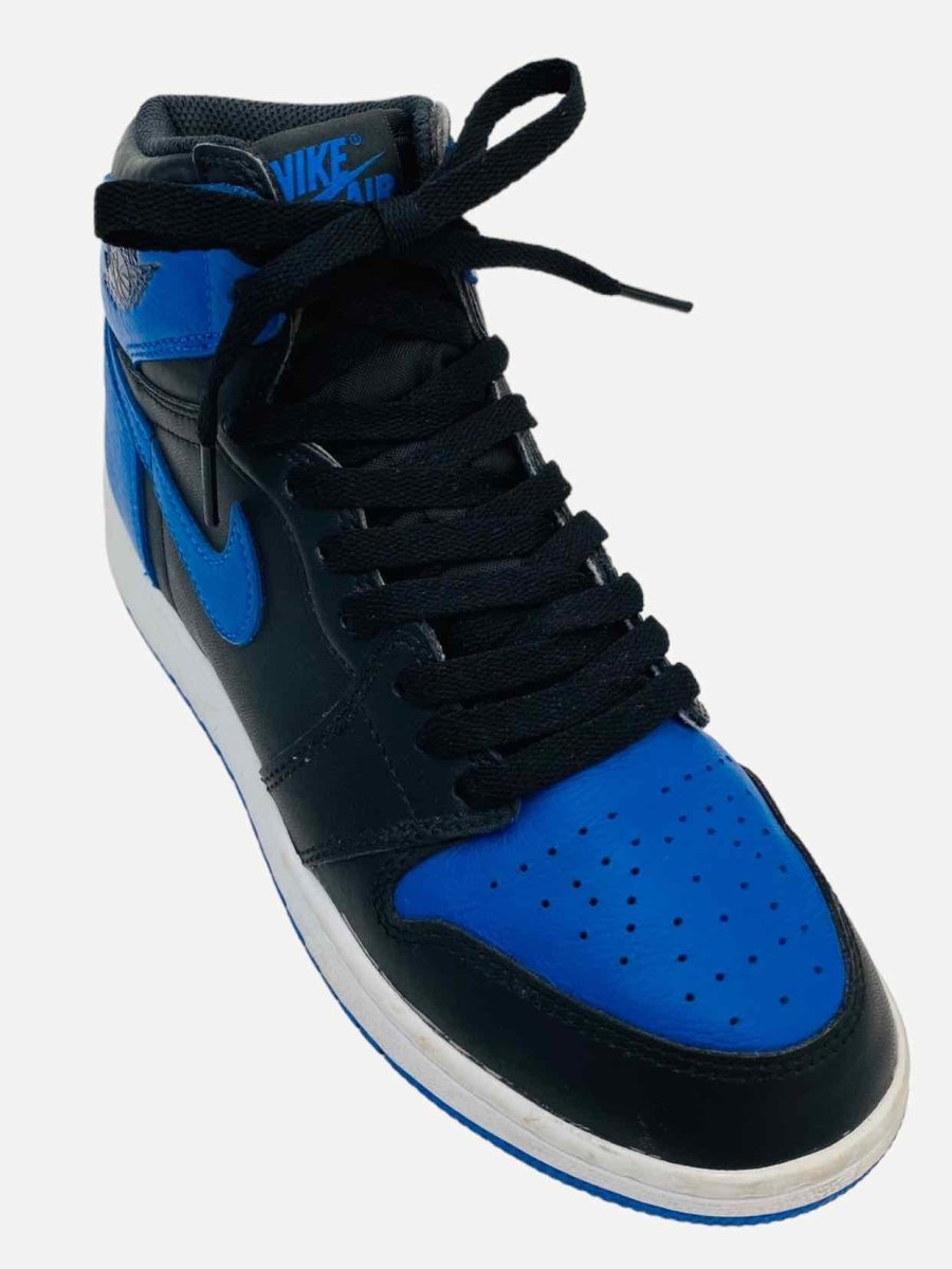 Pre - loved NIKE Jordan 1 Blue & Black Sneakers 38.5 at Reems Closet