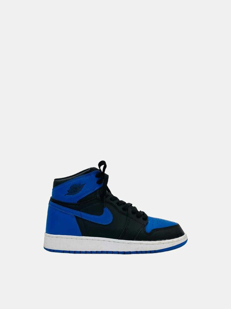 Pre - loved NIKE Jordan 1 Blue & Black Sneakers 38.5 at Reems Closet