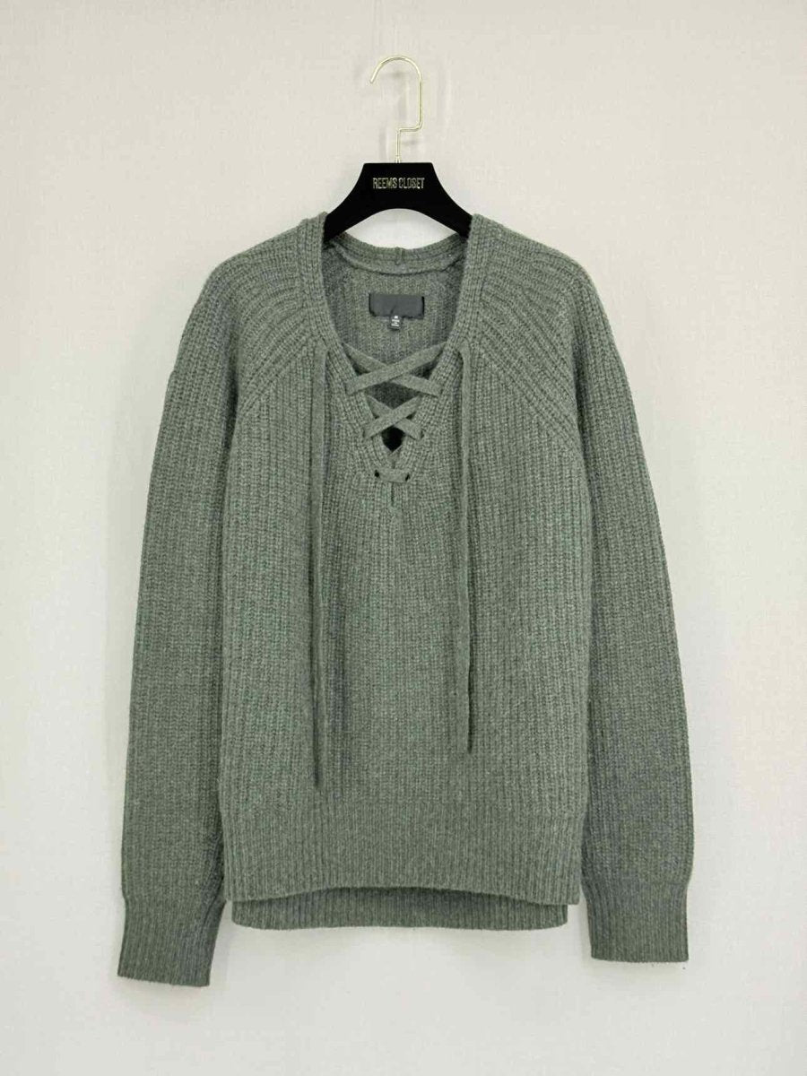 Pre - loved NILI LOTAN Alix Khaki Size Medium Sweater at Reems Closet