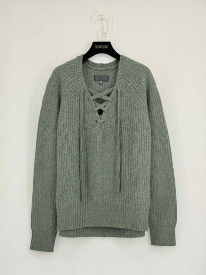 Pre - loved NILI LOTAN Alix Khaki Size Medium Sweater at Reems Closet