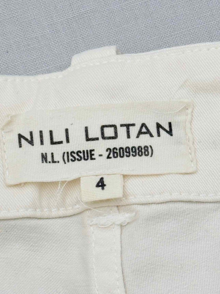 Pre - loved NILI LOTAN Cream Size US 4 Pants at Reems Closet