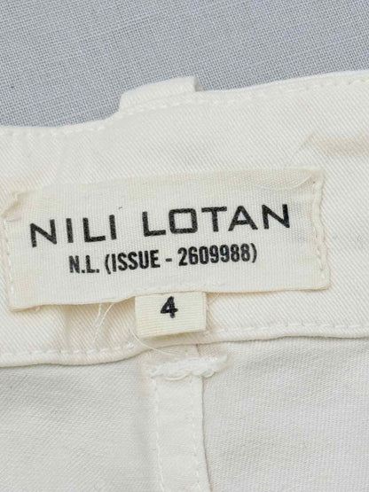 Pre - loved NILI LOTAN Cream Size US 4 Pants at Reems Closet