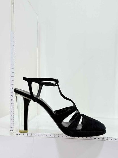 Pre - loved NINA RICCI Black Size EU 39 Heeled Sandals at Reems Closet