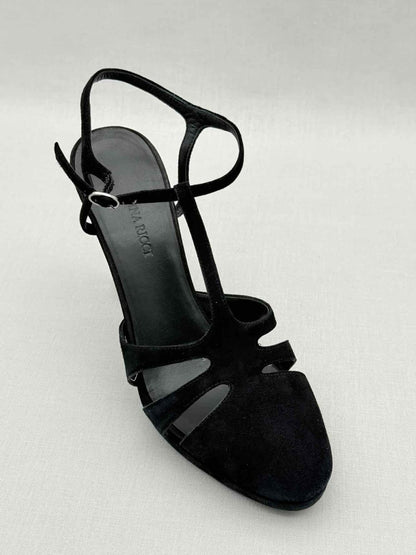 Pre - loved NINA RICCI Black Size EU 39 Heeled Sandals at Reems Closet