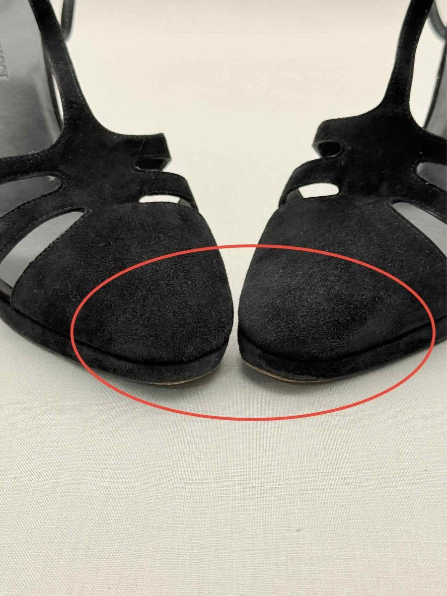 Pre - loved NINA RICCI Black Size EU 39 Heeled Sandals at Reems Closet