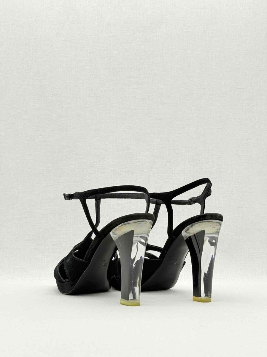 Pre - loved NINA RICCI Black Size EU 39 Heeled Sandals at Reems Closet