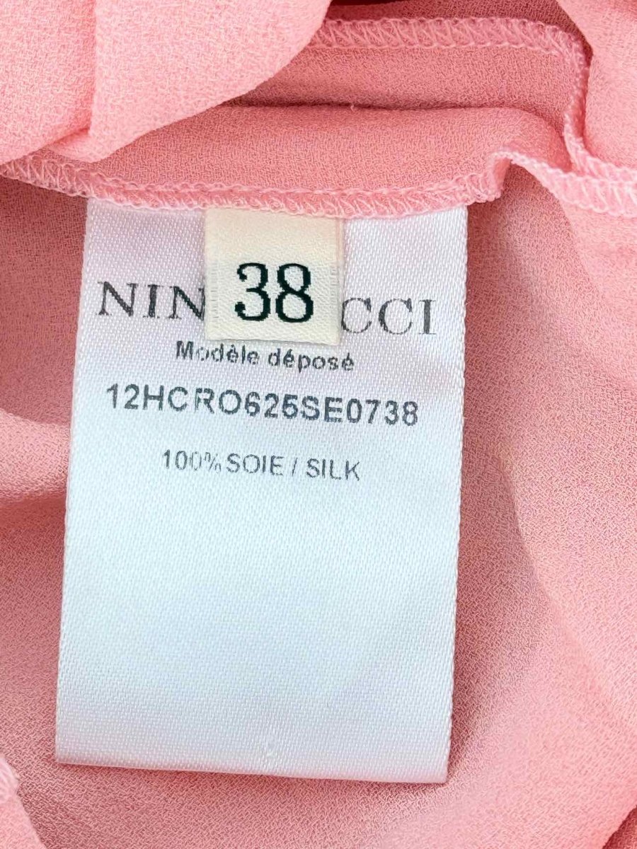 Pre - loved NINA RICCI Pink Size US 6 Knee Length Dress at Reems Closet