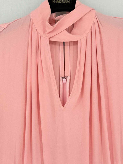 Pre - loved NINA RICCI Pink Size US 6 Knee Length Dress at Reems Closet