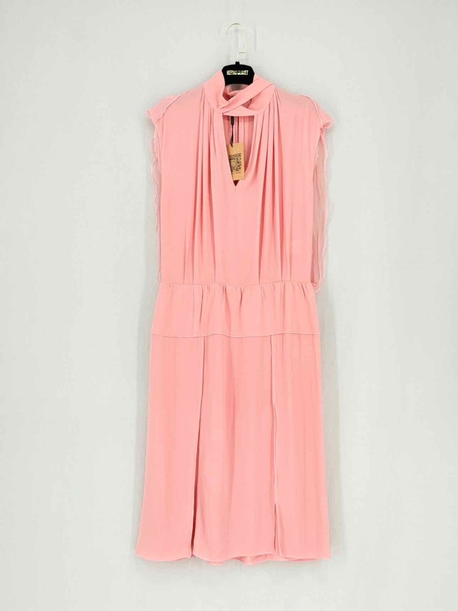 Pre - loved NINA RICCI Pink Size US 6 Knee Length Dress at Reems Closet