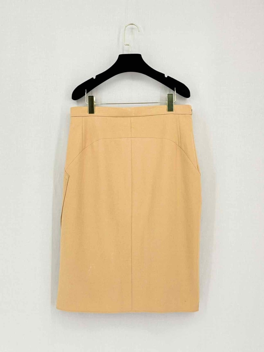 Pre-loved NO21 Beige Size US 12 Knee Length Skirt at Reems Closet